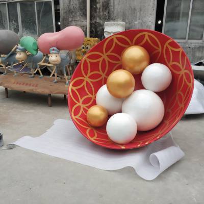 认可玻璃钢汤圆雕像广东 博罗县惠州市添翼雕塑艺术工程有限公司￥5