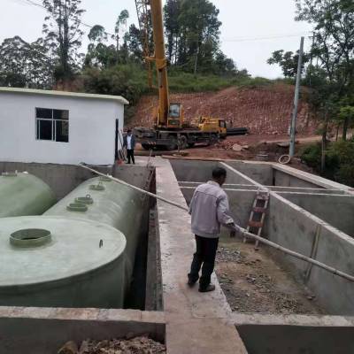 湛江雷州市玻璃钢/碳钢地埋一体化生活污水处理 住宅小区/医院医疗废水处理站