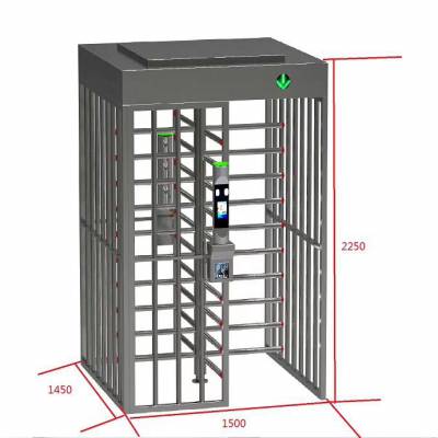 全高转闸 单通道方顶门闸旋转闸 车站学校安全刷卡识别门禁 通道闸