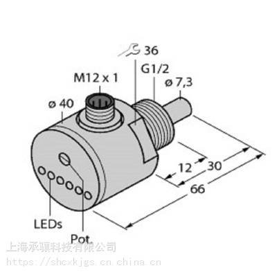 FCS-G1/2A4-AP8X-H1141德國turck圖爾克流量傳感器附件RKC4T-5/TEL