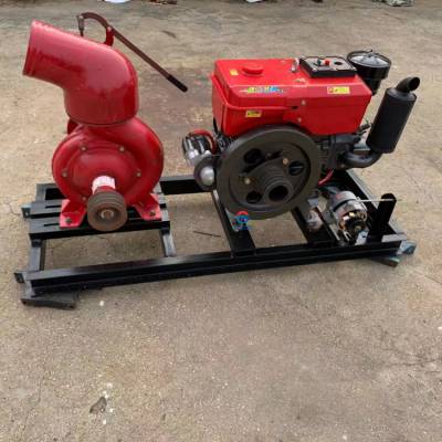 拖拉机带4寸自吸泵 150型号抽水泵 35马力12寸柴油泵