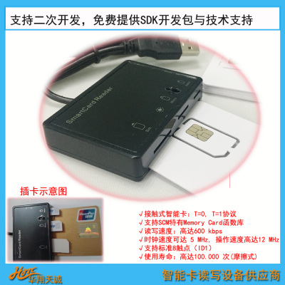 MCR3516四合一移动联通电信营业厅4G SIM卡专用开卡器读写器