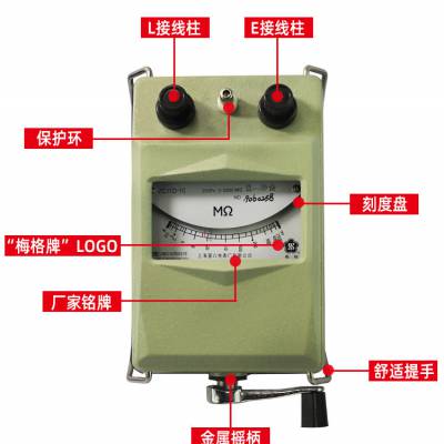 绝缘电阻测试仪龙电电气高压兆欧表数显电阻检测仪电动数字摇表