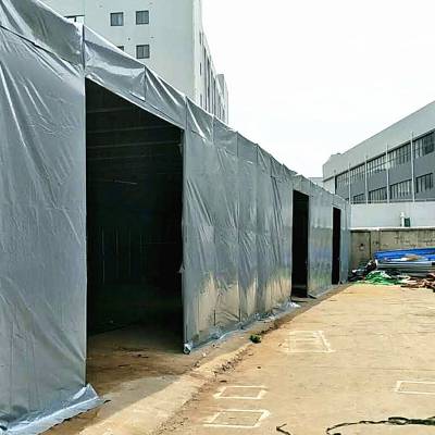 湘粤提供雅安环保移动帐篷 室外推拉式帆布雨蓬 电动折叠伸缩棚欢迎订购