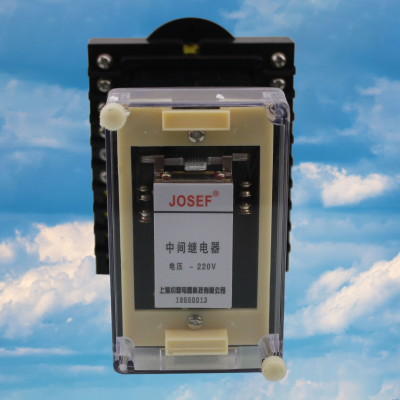 JOSEF约瑟 中间继电器 DZY-202G 工作电压 DC220V 导轨式 安装方便耐用
