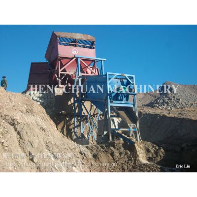 新疆戈壁滩沙金干选机 甘肃风力无水选矿摇床