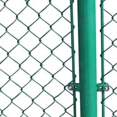 公园篮球场围栏 勾花隔离网 墨绿色运动场操场围网