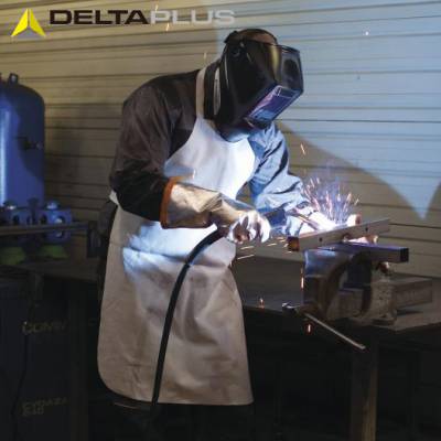代尔塔 101505 自动变光电焊面罩 大面屏焊工焊接烧焊防护面屏
