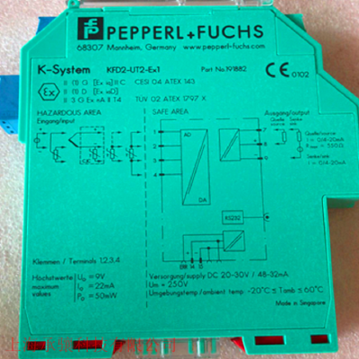 供应P+F倍加福齐纳式安全栅 KFD2-SL2-EX2.B信号中继信号调节器