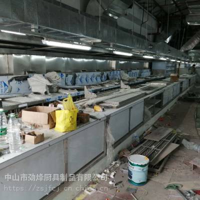 學校食堂餐廳廚房設備設計生產改造定製廚房設備廚房排煙不鏽鋼廚具