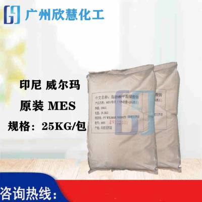 优势供应印尼原装威尔玛 脂肪酸甲酯磺酸钠（ MES） 片状 90%