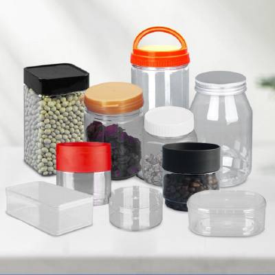 圆柱筒透明大食品塑料瓶加厚 圆形食品塑料罐子的批发塑料圆盒子