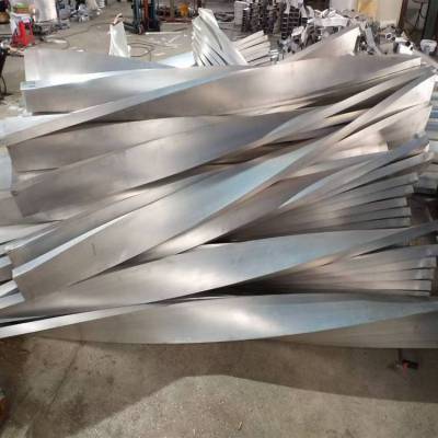 造型双曲铝板 300面宽麻花形扭曲铝单板 效果逼真