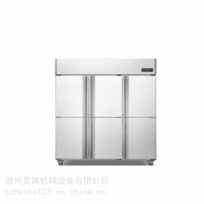 广东双冷BD1600L6FS商用六门风冷双机双温厨房冰箱 大容量双温冷柜