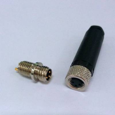 上海科迎法M8 3孔4孔5孔6孔防水连接器自接头