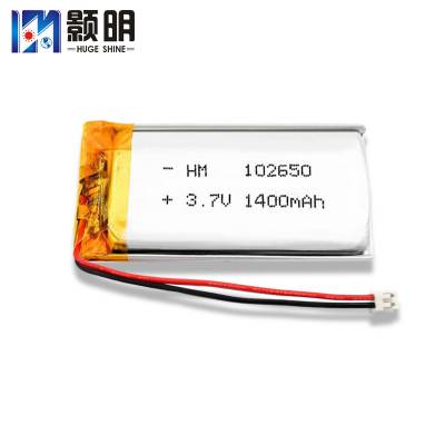 102650 3.7V1400mAh 智能保温杯 智能旅行箱 智能背包 电动玩具 软包电池工厂