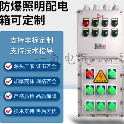 安徽220V380V防爆配电箱ip54ip65级 加油站化工厂粉尘 隔爆照明控制柜