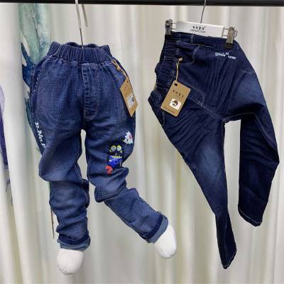 2019儿童韩版牛仔裤 品牌童装尾货批发厂家 成都荷花池批发市场