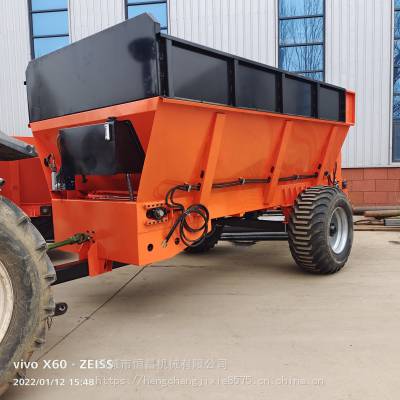 10方大型鲜粪撒粪机 横抛螺旋撒粪车 多功能干湿粪肥散粪机