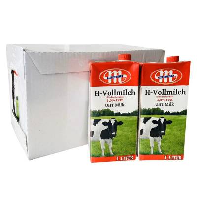 波兰大m全脂纯牛奶1l12箱