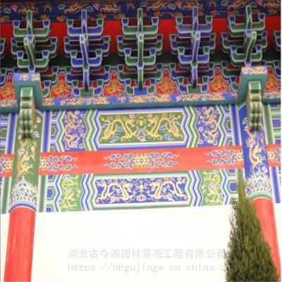 供应中国古建筑彩绘，仿古长廊彩绘，牌楼牌坊彩绘