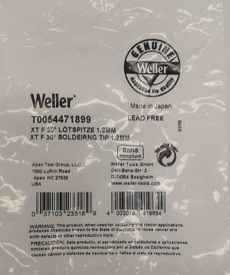 德国weller WP120、WXP120焊笔用120W烙铁头XTF、XT系列