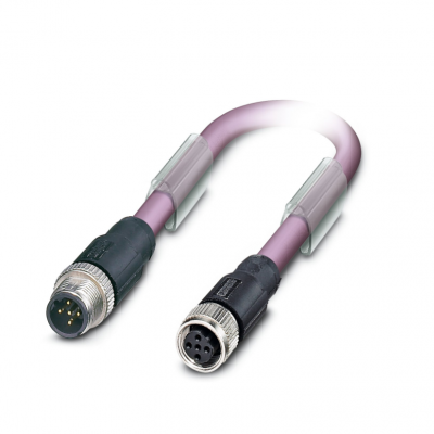1507256总线系统电缆SAC-2P-M12MSB/ 5.0-910无卤素净化紫色