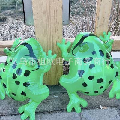 厂家PVC充气玩具青蛙球球 弹力青蛙充气青蛙发光大号批发