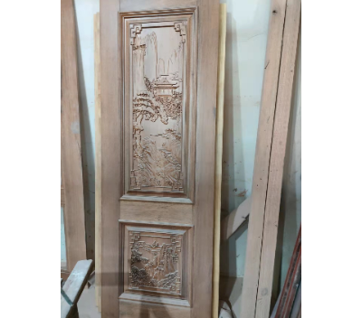 磐安黄杨木原木门销售 丽卡工艺木门加工厂供应