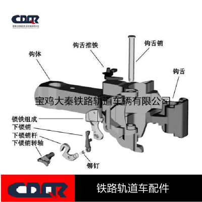 13B车钩组装总成 车钩安装装置预埋件 尽端式站台车钩供应