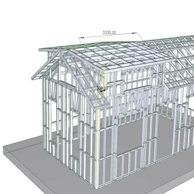 石家庄藁城农村别墅自建房计算表器中式美式欧式风格性价比高环保节能