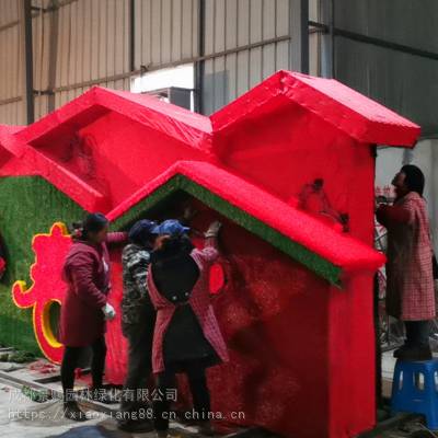 四川广元绿雕报价单 ,中国结造型定制仿真绿雕的团队