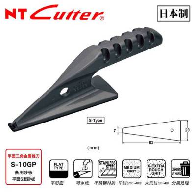 日本NT CUTTER金属三角研磨器平面手工皮具皮边打磨封边工具S-10GP