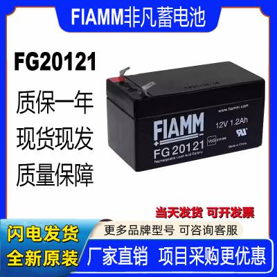 FIAMM***蓄电池FG20121铅酸免维护阀控式密封12V1.2AH