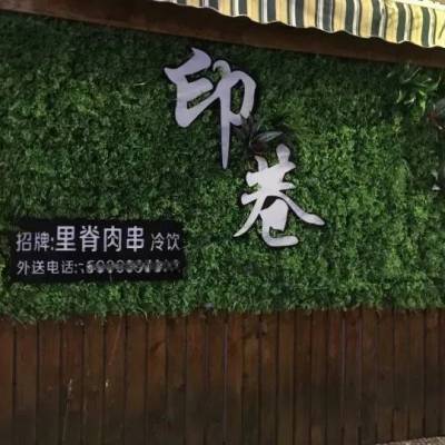 批发室内壁挂门店招牌遮盖背景墙塑料绿植仿真人造植物假花草墙