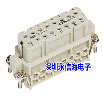 HARTING ĸ 09200162812 ظɵԴ HAN A 16P F SCREW SCREW TERMINATION