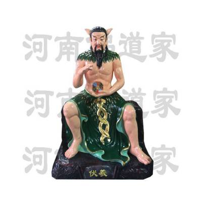 定制人祖爷神像 三皇祖师神像 玻璃钢脱胎 彩绘神农盘古大帝 河南佛道家