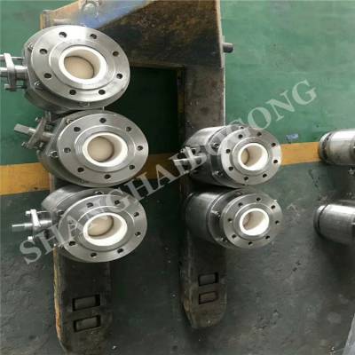 Q41TC-16P 手动法兰耐磨陶瓷球阀 DN65 卸灰陶瓷球阀