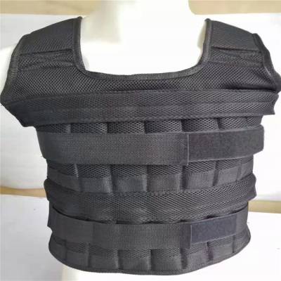 训练加重健身马甲钢板负重马甲含钢板负重背心马甲