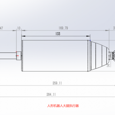 行星滚柱丝杠 特斯拉执行器 RGT12.4 一体式电动缸