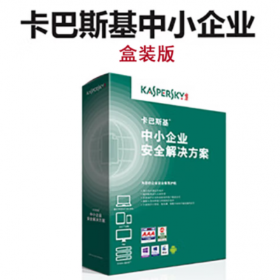 卡巴斯基（kaspersky） 中小企业版安全解决方案 服务器杀毒软件 网络盒装版 1服务器10客户端1年服务