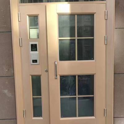 彩钢楼宇门 小区入户单元门 楼宇对讲门 结实耐用