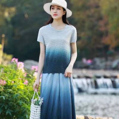 鼎成麻业23夏大码女装品牌折扣尾货批发 棉麻女装货源