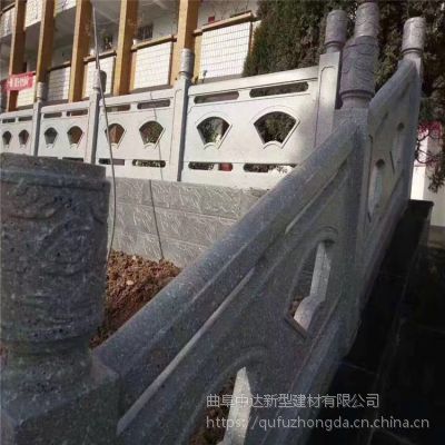 【河道仿石栏杆仿汉白玉护栏】，河南景观护栏***良品