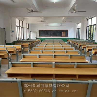 鄂州华容大学阶梯教室活动铝合金连排椅三联四联座位众思创家具