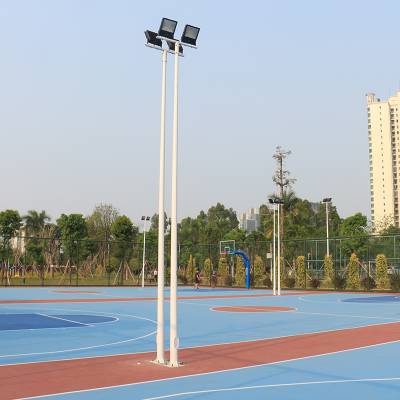 8米锥形灯杆 户外篮球场照明配置 优格体育YG-DG08A镀锌防腐工艺