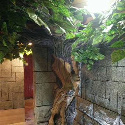 敦化市室内柱子影响观瞻 绿树花树包装环保自然 制作流程
