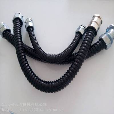 批发蒲城热镀锌包塑蛇皮管Φ38阻燃防水电线保护管PVC包塑金属软管