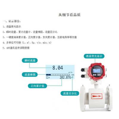 榆林电磁流量计 有机酸流量计 宜春电磁流量计