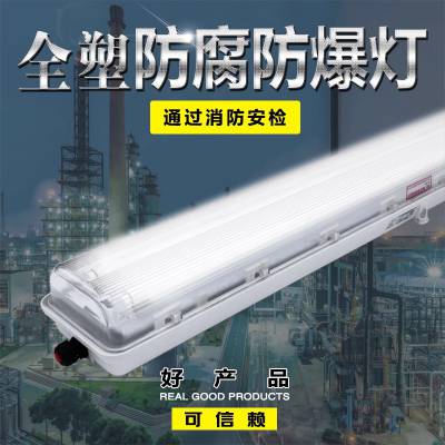 新黎明led防爆防腐全塑荧光灯40W仓库厂房照明药厂三防灯18W